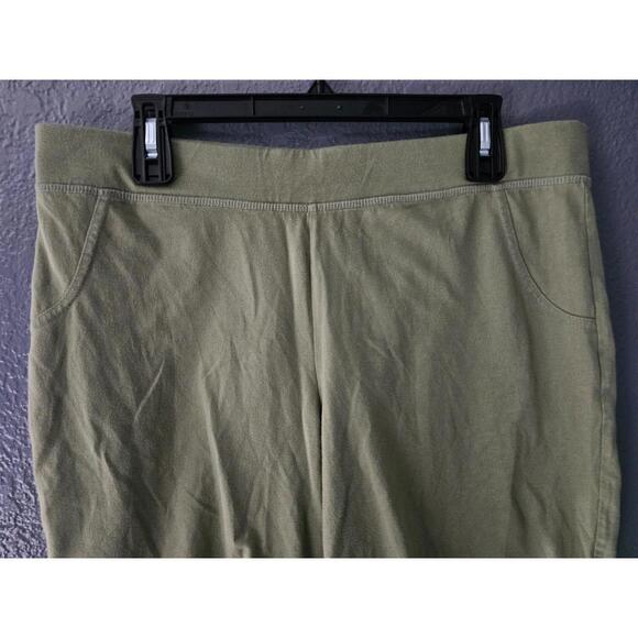 Women's White Stag Elastic Waist Shorts Size Large 12-14 Green Pull On Athletic - Picture 8 of 11
